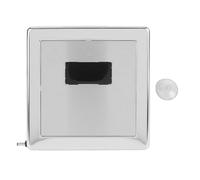 FTVOGUE Sensor de Descarga Automático para Urinario, Válvula de Descarga sin Contacto Montada en la Pared de Acero Inoxidable para Urinarios con Indicador de Luz LED, para Baños