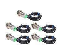 FTVOGUE Sensor de Interruptor de Proximidad Inductivo 5PCS ABS Interruptor Capacitivo de Aleación de Aluminio Distancia de Detección de 8 Mm IP65 Respuesta Rápida SIN Salida para Posicionamiento de