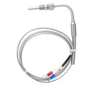 FTVOGUE Sensor de Temperatura de Termopar Tipo K, Sonda de Codo de 90 Grados con Cable de 1 M, para Medición de Temperatura de Horno o Horno Industrial 0-1250 C