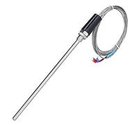 FTVOGUE Sensor de Termopar Tipo K, Sensor de Temperatura de Sonda de Acero Inoxidable de 32 a 1112 Grados F, 7 Mm X 200 Mm WRNT 01 para Detección de Temperatura de Control Industrial (tío paterno)