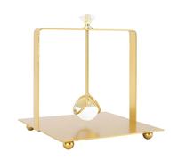 FTVOGUE Servilletero de Metal con Asa Elevadora Dispensador de Servilletas de Papel Cuadrado Vidrio de Hierro 13,5 X 13,5 X 15 Cm Fácil Recarga Organizador de Mesa Moderno para el Hogar Restaurante