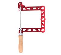 FTVOGUE Sierra de Calar, Cuerpo de Aleación de Aluminio con de Madera, Mini Herramienta Manual para Carpintería y Fabricación de Joyas, Ideal para Manualidades (5 pulgadas)