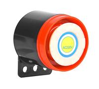 FTVOGUE Sirena de Alarma con Zumbador Activo, 110dB, Bíper de Alto Decibelio, Fuente de Alimentación de 220V CA con Cable de 33cm para Alarma de Incendio y Desastre, Electrónica