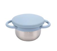 FTVOGUE Snack Snack Snack Catcher Cup sin Derrame de Bocadillos para Bebés con Manijas de Tapa de Silicona para Niños para Niños. (BLUE)