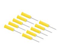 FTVOGUE Sonda de Perforación de Alambre, Clavijas de Sonda Trasera Tipo Banana de PVC Conversión de 2 Mm a 4 Mm, Acero Inoxidable de Latón, 10 Piezas para Pruebas de Multímetro, Uso de Instrumentos