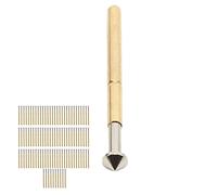 FTVOGUE Sonda de Prueba de Resorte de 100 Piezas, Material de Latón con Cabeza Cónica, Diámetro de 2,36 Mm para Herramientas de Prueba de PCB y Electrónica