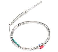 FTVOGUE Sonda de Sensor de Temperatura de Acero Inoxidable Termopar Tipo K 5 X 70 Mm Rosca M8 32 a 1472F Cable de 1,5 M para Tratamiento Térmico de Laboratorio de Medicina Química