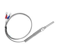 FTVOGUE Sonda de Termopar Tipo K Sensor de Temperatura de Rosca M8 5 Mm X 30 Mm 32 a 752 Fahrenheit Respuesta Rápida Conexión Estable para Medición de Laboratorio Industrial (1M)