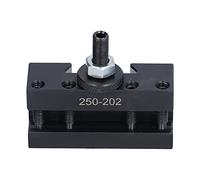 FTVOGUE Soporte de Torneado Herramienta de Ranura en Forma de V de Acero de Alta Velocidad para Tornos CNC BXA 250-202, Vástago Redondo Eficiente y Soporte de Taladro Cuadrado con Ajuste de