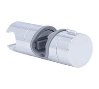 FTVOGUE Soporte para Cabezal de Ducha con Barra Deslizante, Soporte para Cabezal de Ducha Ajustable Cromado ABS para Tubería de 18-25 Mm, Rotación de 360 grados, Abrazadera Recta, de Riel para