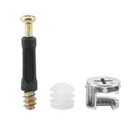 FTVOGUE Sujetadores para Muebles Conectores de Bloqueo de Leva Resistentes y Engrosados para Estantería Armario con Tornillos de Pasador de Acero Al Carbono para Montaje de Muebles