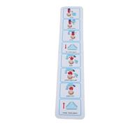 FTVOGUE Tabla de Programación Visual de Entrenamiento para Ir Al Baño, Tabla de Rutina de Baño de Tela Oxford con Símbolos de Imagen, Ayuda de Aprendizaje Paso a Paso para Niños Pequeños con Autismo y