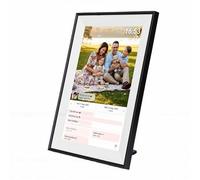 FTVOGUE Tabla de Tareas Electrónica de 10,1 Pulgadas y Calendario Digital Inteligente para Gestión Familiar Pantalla Táctil Borde Negro