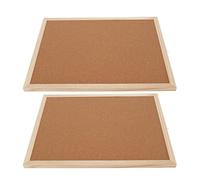 FTVOGUE Tableros de Corcho con Marco de Madera Maciza, Tablón de Anuncios Ligero para Notas y Menús, 30x40 Cm para Cocina, Oficina, Aula