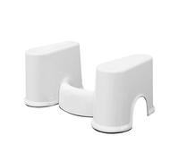 FTVOGUE Taburete para Inodoro, Taburete de Baño de Plástico de 7 Pulgadas, Antideslizante, Multifuncional, Portátil para Adultos, Ancianos, Mujeres Embarazadas