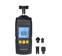 FTVOGUE Tacómetro Digital Tacómetro de Motor de Mano de Plástico 0,5 a 19999 RPM Pantalla LCD Máx. Mín. Últimos Datos para Ventilador de Motor Fabricación de Papel Técnicos de la Industria del