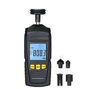 FTVOGUE Tacómetro Digital Tacómetro de Motor de Mano de Plástico 0,5 a 19999 RPM Pantalla LCD Máx. Mín. Últimos Datos para Ventilador de Motor Fabricación de Papel Técnicos de la Industria del