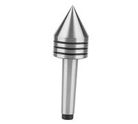 FTVOGUE Tailstock Live Center MT2 HSS Live Tailstock Center Cono Morse de 60 Grados, 128 Mm de Longitud, 41 Mm de Diámetro, Rodamiento Giratorio para Torno CNC, Carpintería