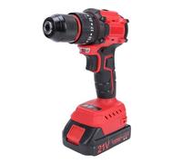 FTVOGUE Taladro Inalámbrico con Motor sin Escobillas Ajustes de Torsión Portabrocas sin Llave Ajuste de Velocidad de Engranajes Duales de 1500 RPM con 2 Brocas de Batería de 1300 MAh (Enchufe de