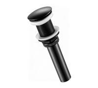 FTVOGUE Tapón de Drenaje Emergente, Desagüe de Fregadero de Baño Negro Tipo Empuje (cobre)