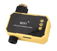 FTVOGUE Temporizador de Aspersor Solar WiFi con Sensor de Lluvia, Carga Dual Tipo C, Controlador de Riego Inteligente para Jardines, Balcones, Tejados, 0,3-8 Kg, Presión de Agua 1-140 °F