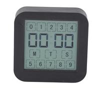 FTVOGUE Termómetro Digital, Higrómetro, Temporizador, Pantalla LCD Táctil, Función de Cuenta Regresiva, Medidor de Temperatura y Humedad Interior para el Hogar