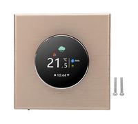 FTVOGUE Termostato WiFi Inteligente, Controlador de Temperatura de Perilla Redonda con Pantalla TFT a Color para de Calefacción por Suelo Radiante de Agua