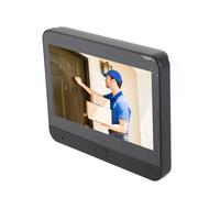 FTVOGUE Timbre con Vídeo LCD de 4,3 Pulgadas, Cámara de Mirilla, 1080P, Gran Angular de 150°, WiFi, Visor de Puerta Inteligente con Detección de Movimiento, Visión Nocturna, Audio