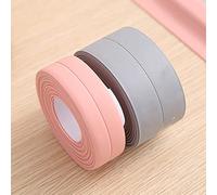 FTVOGUE Tira de Calafateo Autoadhesiva, Cinta de Sellado Impermeable de PVC para Protector de Bordes de Cocina y Baño, Cinta de Calafateo Flexible a Prueba de Humedad, 10,49 Pies de Longitud (GREY)