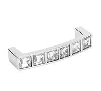 FTVOGUE Tirador de Cajón de Cristal y Aleación de Zinc, Manija Moderna para Gabinetes y Armarios, 73 x 20 x 13 mm, con Tornillos de Montaje