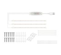 FTVOGUE Tiras de Luz LED para Cultivo de Plantas, Lámpara de Crecimiento de Espectro Completo con Temporizador y 4 Niveles de Brillo, Luz de Relleno de Plantas USB Rosa Púrpura 30 Cm 2 Tiras para de