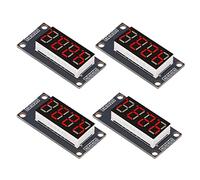 FTVOGUE TM1637 Chip de Unidad 4 Juegos Módulo de Pantalla de Tubo Digital LED 4 Dígitos 7 Segmentos 0,36 Pulgadas para una Fácil Instalación, Visualización Clara de Datos, Buena Estabilidad para