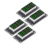 FTVOGUE TM1637 Chip de Unidad 4 Juegos Módulo de Pantalla de Tubo Digital LED 4 Dígitos 7 Segmentos 0,36 Pulgadas para una Fácil Instalación, Visualización Clara de Datos, Buena Estabilidad para