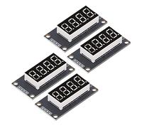 FTVOGUE TM1637 Chip de Unidad 4 Juegos Módulo de Pantalla de Tubo Digital LED 4 Dígitos 7 Segmentos 0,36 Pulgadas para una Fácil Instalación, Visualización Clara de Datos, Buena Estabilidad para