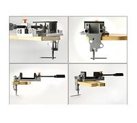 FTVOGUE Tornillo de Banco de Perforación de Liberación Rápida de 100 Mm, Aleación de Aluminio Fundido a Presión de Alta Resistencia, Sujeción Rápida para Taladradoras y Bancos de Trabajo