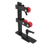 FTVOGUE Torno Estable Herramienta de Carpintería en Forma de L de Hierro Fundido con 3 Ruedas de Fijación para Piezas de Trabajo de Eje Largo Corte con Cuchillo 10,6 X 7,9 Pulgadas