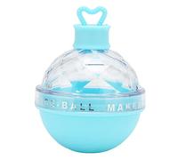 FTVOGUE TPE AS Molde para Bolas de Hielo Máquina de Hielo Redonda de Fondo Suave con Diseño Sellado de 6 Cm para Vino, café, té de Frutas (BLUE)