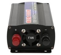 FTVOGUE Transformador de Voltaje Portátil Inversor de Onda Sinusoidal Pura 1000W Aleación de Aluminio DC12V a AC220V 50Hz Diseño de Ventilador de Enfriamiento de Alta Eficiencia para Viajes en