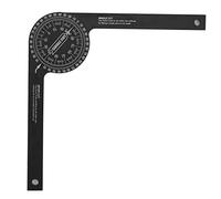 FTVOGUE Transportador de Carpintería, Buscador de ángulos de Aleación de Aluminio, Goniómetro Manual de 0 a 360 Grados para Corte de Madera, Posicionamiento, Medición para Carpinteros