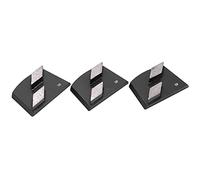 FTVOGUE Trapezoid Grinding Pads 3-Pack, 30# Grit 2 Teeth | Preparación de superficies de vidrio, piedra y concreto, matriz de unión de resina dura, rápido con bloqueo, uso en seco o