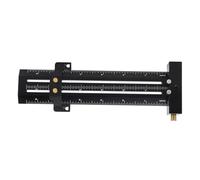 FTVOGUE Trazador de Carpintería de 6 Pulgadas, Regla Cuadrada en T de Aleación de Aluminio, Herramienta de Marcado de Doble Puntero con Bloque de Límite Ajustable para Líneas Precisas en Madera,