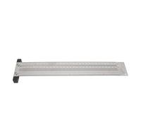 FTVOGUE Trazador de Carpintería Regla Escuadra en T de Acero Inoxidable 12 Pulgadas 300 Mm con Escala de 1 32 Pulgadas y 0,25 Mm Recambio de Lápiz Automático para Marcado de Carpintero Taladro