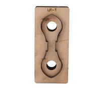 FTVOGUE Troquel de Corte de Metal de Cuero, Cortador de Punzonado de Acero de Aleación para Manualidades de Cuero, Cartón, Caucho, Plástico, Arcilla, Madera, Telas en Capas (LR-1)