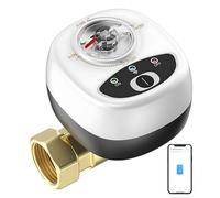 FTVOGUE Válvula de Agua Inteligente WiFi IP65 Válvula de Bola Automática a Prueba de Agua Control de Aplicación Temporizador de Programación con Assistant Saludo para Jardín Granja Riego (DN25)