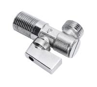 FTVOGUE Válvula de Cierre de ángulo de Latón de Cuarto de Vuelta, Salida de Entrada de Rosca Macho G1/2 Pulgadas para Fregadero, Baño, Inodoro, Cocina, Agua con de Metal Sólido