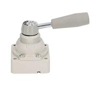 FTVOGUE Válvula de Control Manual VH200 02 Válvula de Inversión Bidireccional 3 Posiciones 4 Vías 1.0MPa Control Flexible Manual para Ajuste de Línea Neumática y Dirección de Flujo