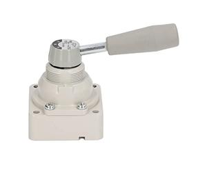 FTVOGUE Válvula de Control Manual VH200 02 Válvula de Inversión Bidireccional 3 Posiciones 4 Vías 1.0MPa Control Flexible Manual para Ajuste de Línea Neumática y Dirección de Flujo