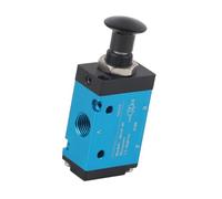 FTVOGUE Válvula Manual Neumática 3R210-08, Válvula de Aire de Aleación de Aluminio para Máquinas Industriales de Control de Aire Comprimido con Diámetro de Tubo de 1/4 de Pulgada, Adecuada para