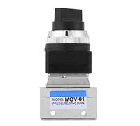 FTVOGUE Válvula Mecánica Neumática de Aire con Control Manual G1/8 Duradera para una Fácil Instalación y Mantenimiento en el Hogar