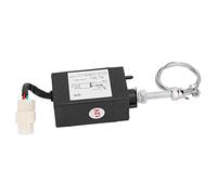 FTVOGUE Válvula Solenoide de Parada del Motor Controlador de Apagado de Llama del Generador DC12V, Solenoide XHQ PT de Alambre de Acero Plástico, de 53 Mm, Fuerza de TraccióN de 90 N a 110 N para